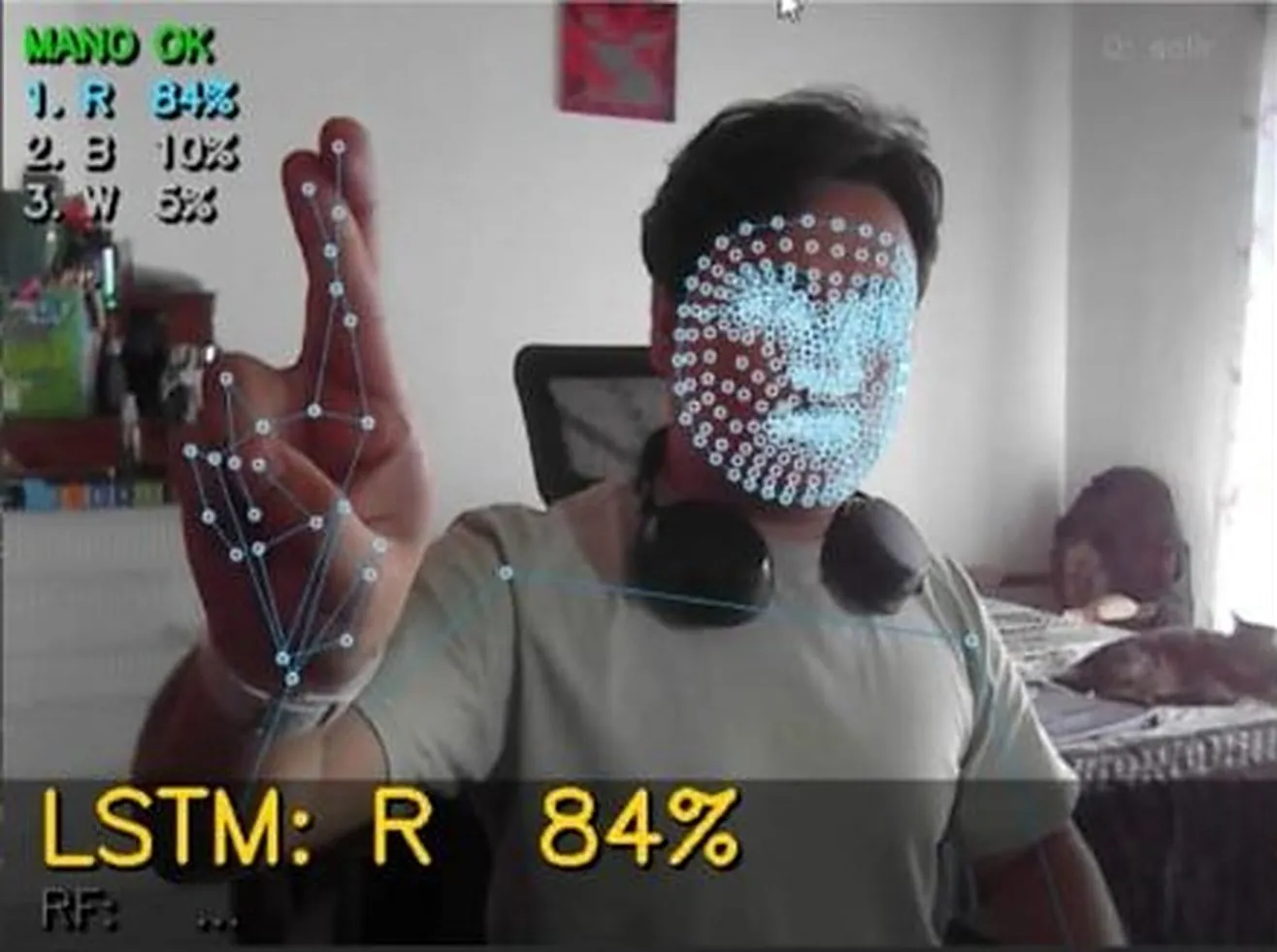 Primer prototipo: LSTM con puntos de mano y cara
