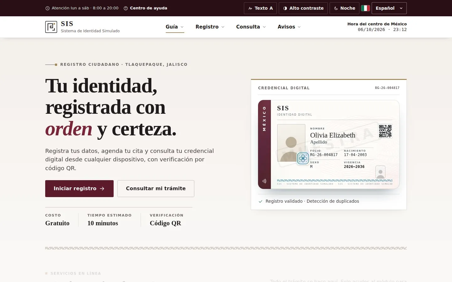 Portada de SIS